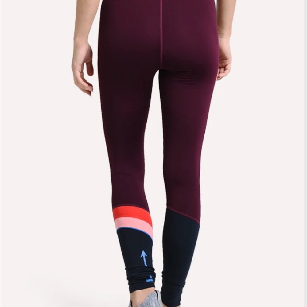 The Upside Maroon and Navy Leggings